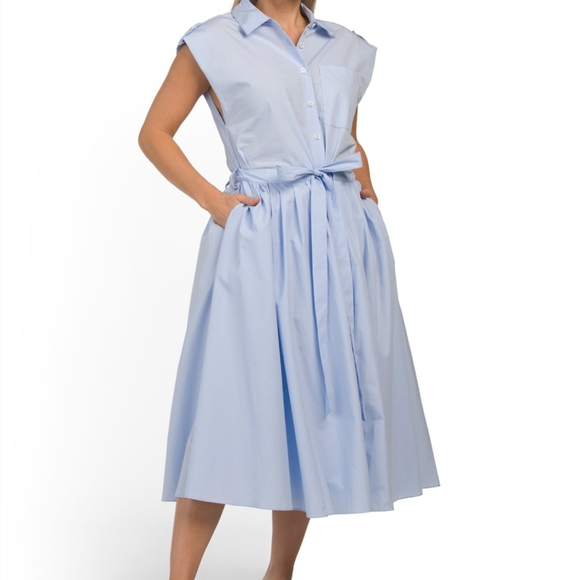 NWT Zara Cotton Midi Dress - Picture 3 of 3